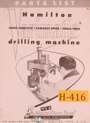 Hamilton Tool-Hamilton Varimatic Drill Machine parts LIst Manual-Varimatic-01